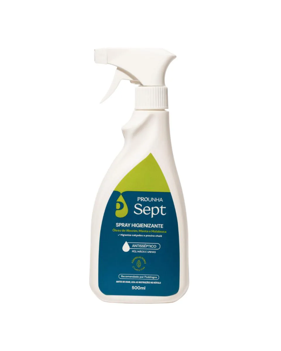 Sept Spray Higienizante com Válvula 500Ml Pro Unha — | Farmácia Resyla