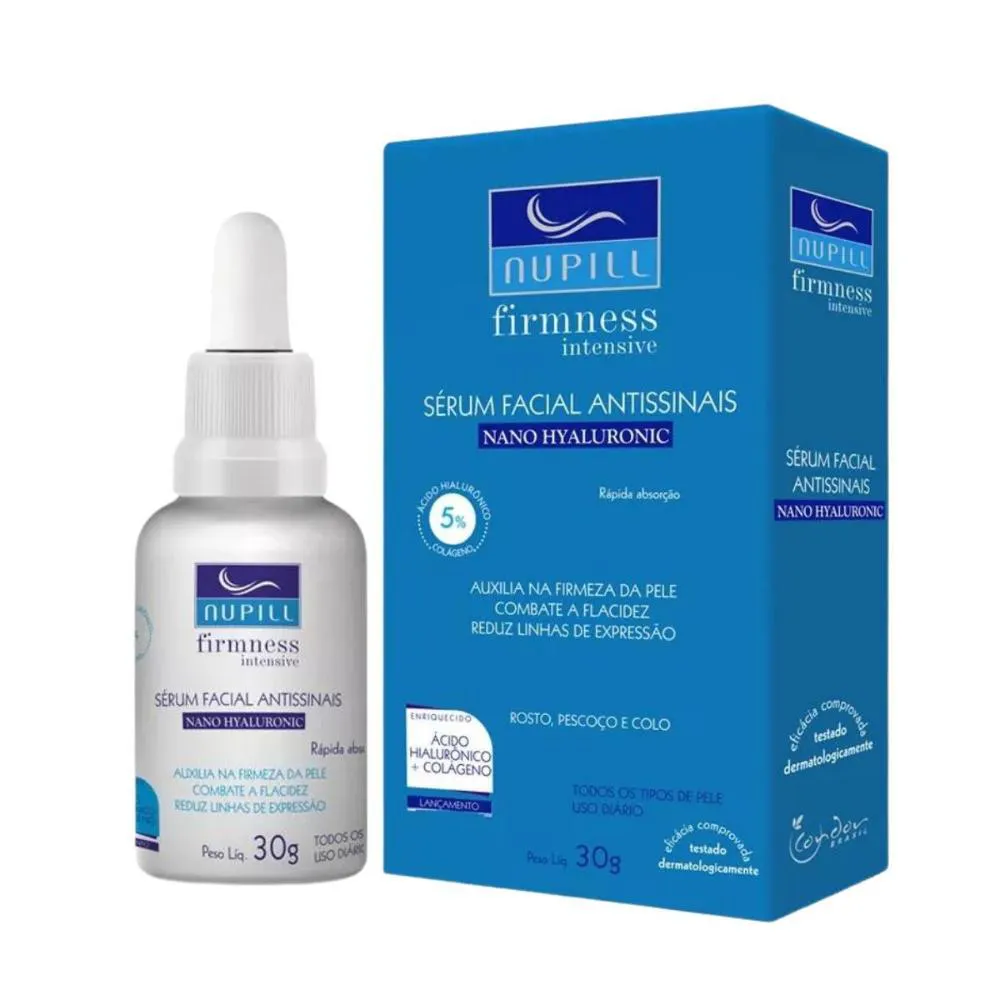 Sérum Facial Antissinais Nupill Firmness Intensive Nano Hyaluronic 30g — Nan | Farmácia Resyla