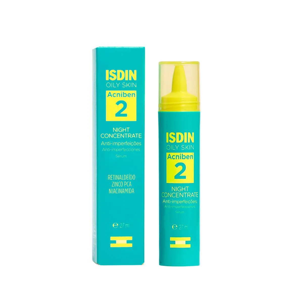 Sérum Facial Noturno Anti-Imperfeições Isdin Oily Skin Acniben 2 Night Concentrate 27ml — Isdin | Farmácia Resyla
