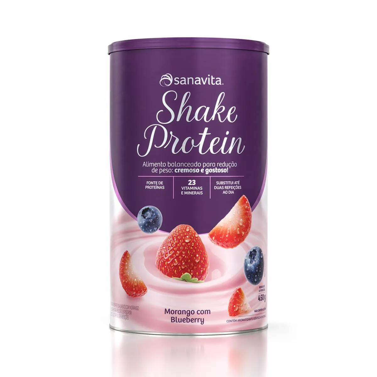 Shake Protein Morango com Blueberry — | Farmácia Resyla