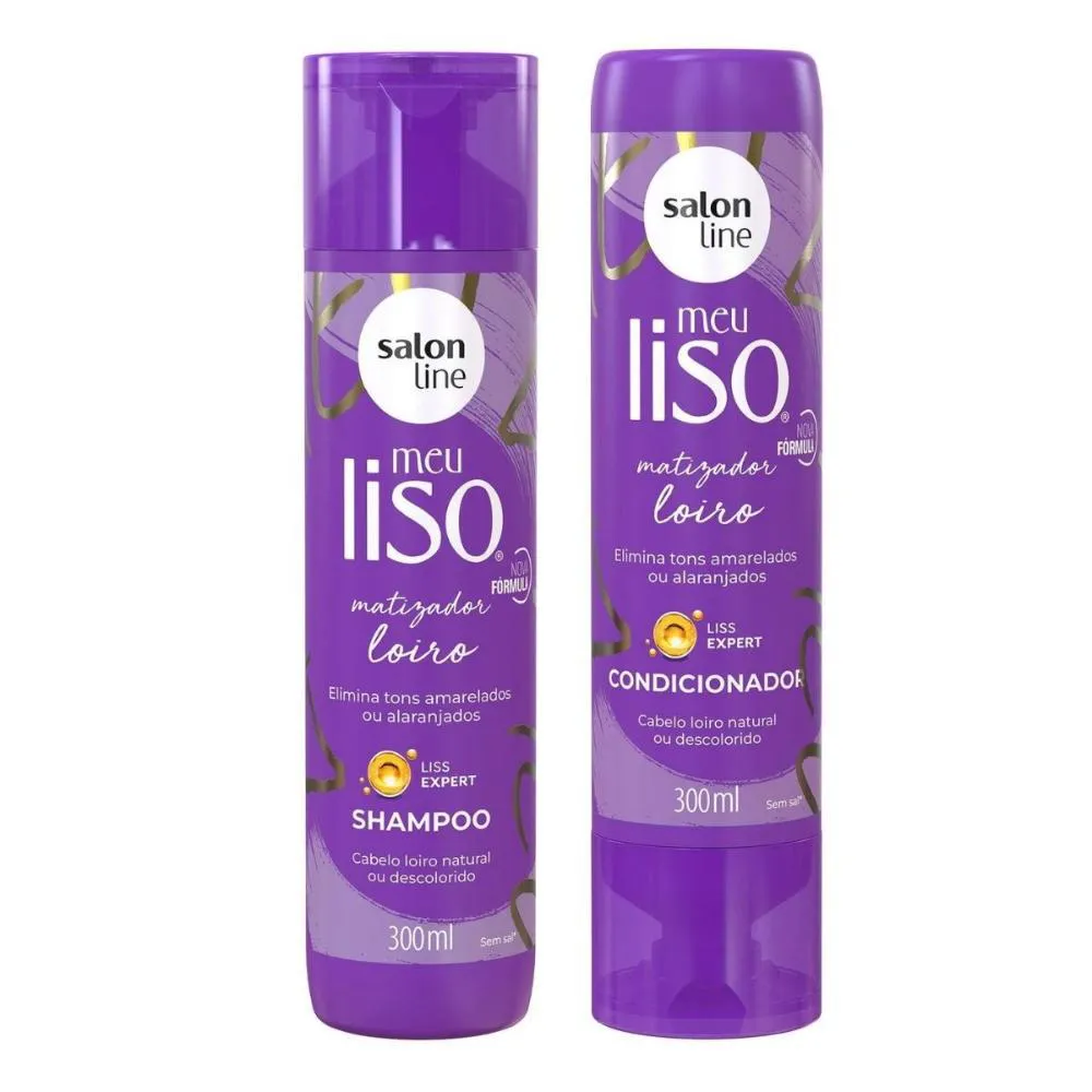 Shampoo + Condicionador Salon Line Meu Liso Matizador — Salon Line | Farmácia Resyla