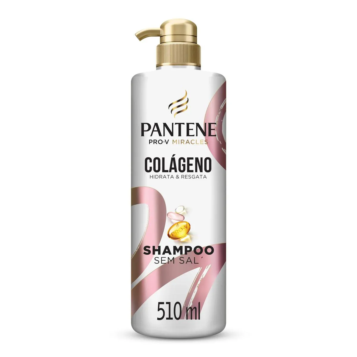 Shampoo Pantene Pro-V Miracles Colágeno Hidrata e Resgata 510ml — Pantene | Farmácia Resyla