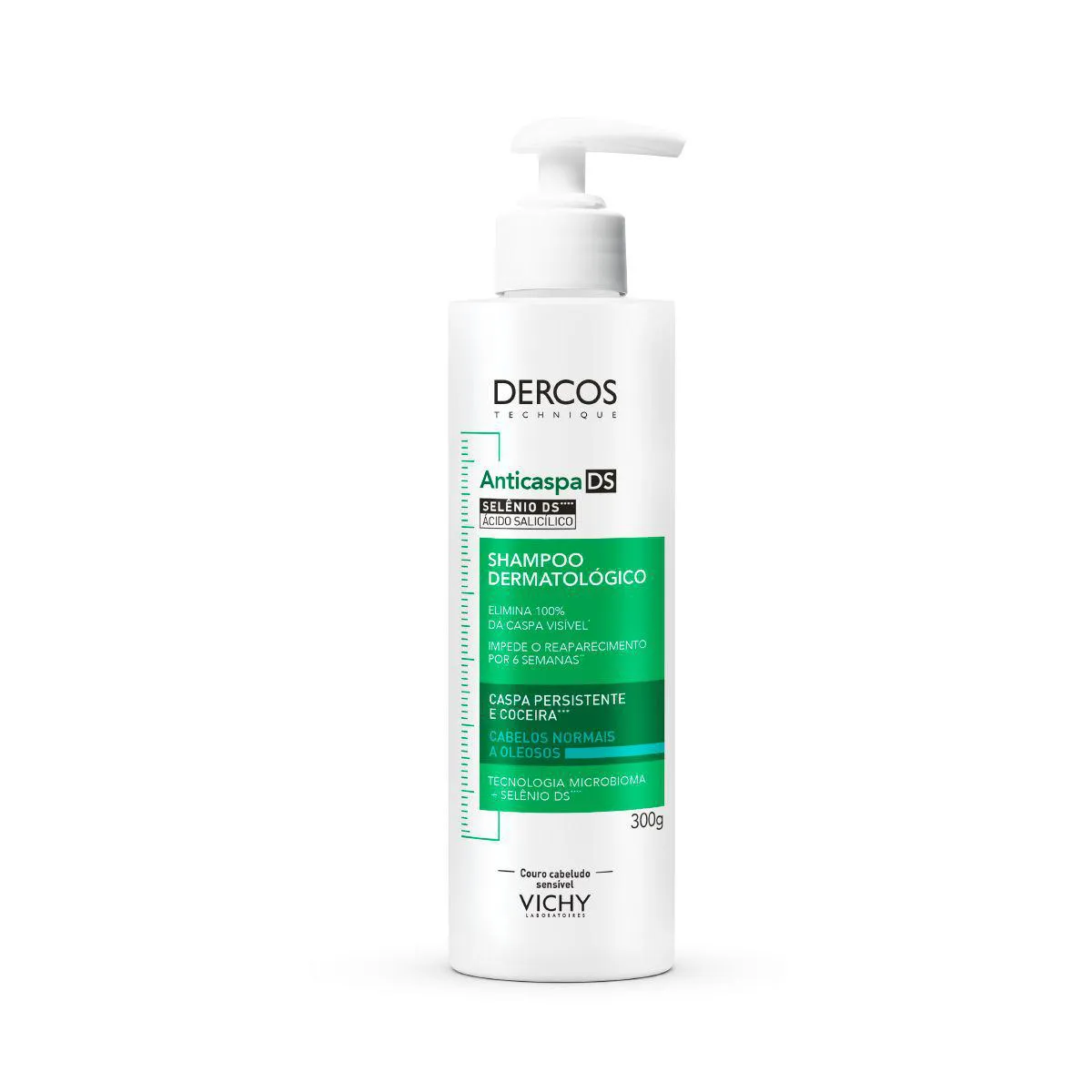 Shampoo Vichy Dercos Anticaspa DS Cabelos Normais e Oleosos Eliminação Total de Caspa 300g — Vichy | Farmácia Resyla