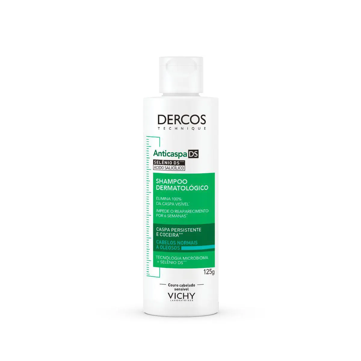 Shampoo Vichy Dercos Anticaspa DS Cabelos Normais e Oleosos Tratamento Dermatológico de Caspa 125g — Vichy | Farmácia Resyla