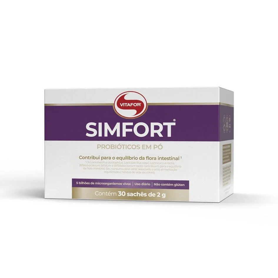 Simfort - Probiótico 30 Sachês (2g Cada) - Padrão: Único — Aché | Farmácia Resyla