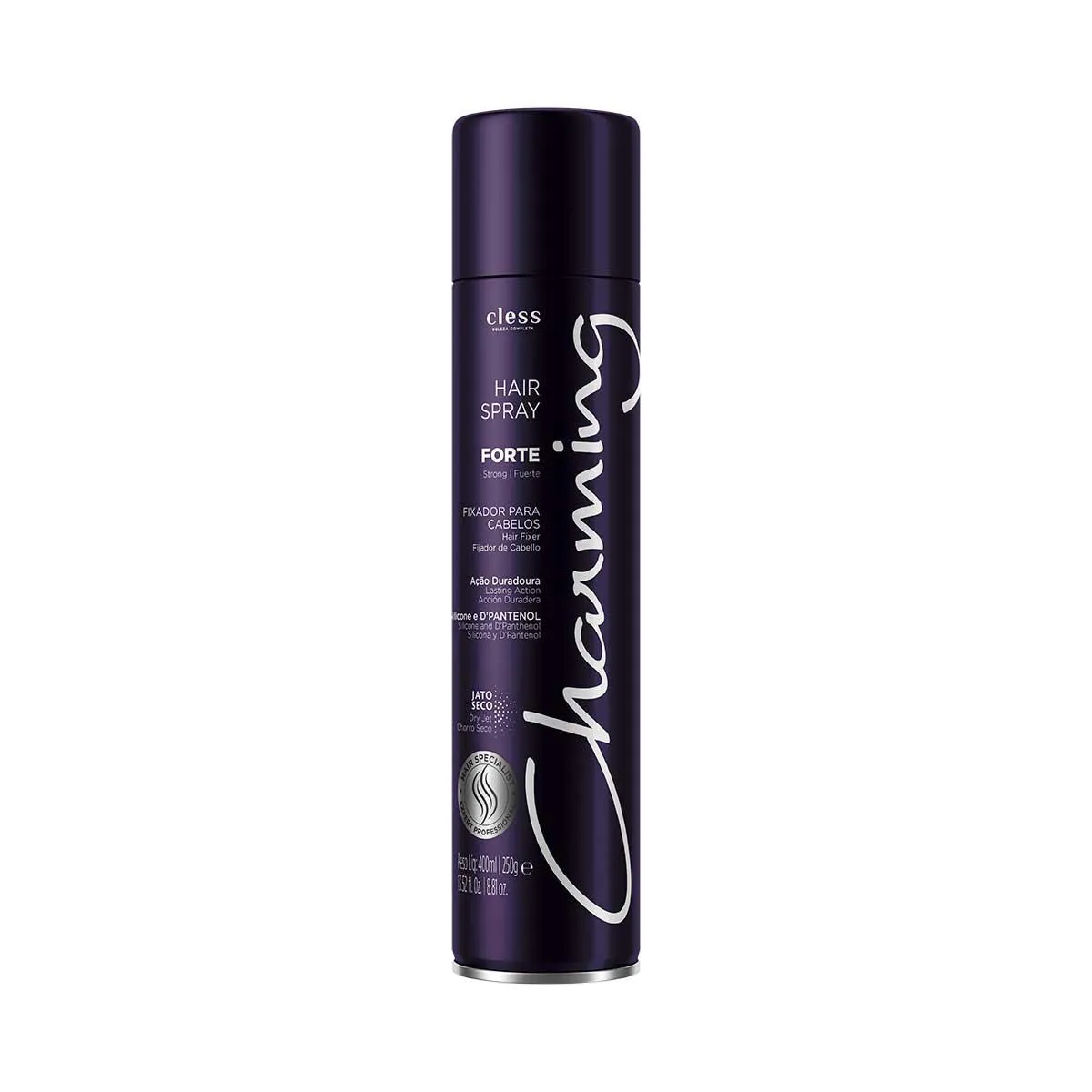 Spray Fixador Charming Jato Seco Fixação Forte com 400ml — | Farmácia Resyla
