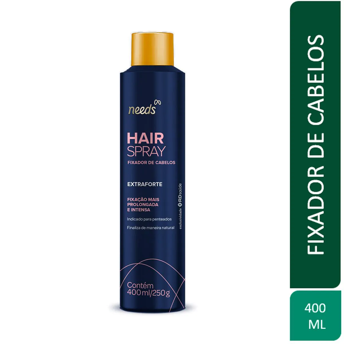 Spray Fixador de Cabelos Needs Extra Forte 400ml — Needs | Farmácia Resyla