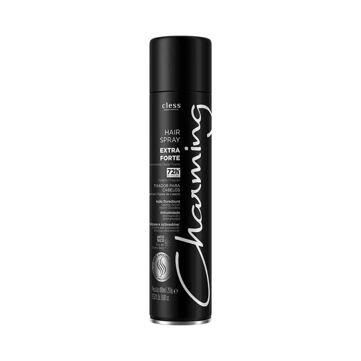 Spray Fixador para Cabelo Charming Extra Forte com 400ml — | Farmácia Resyla