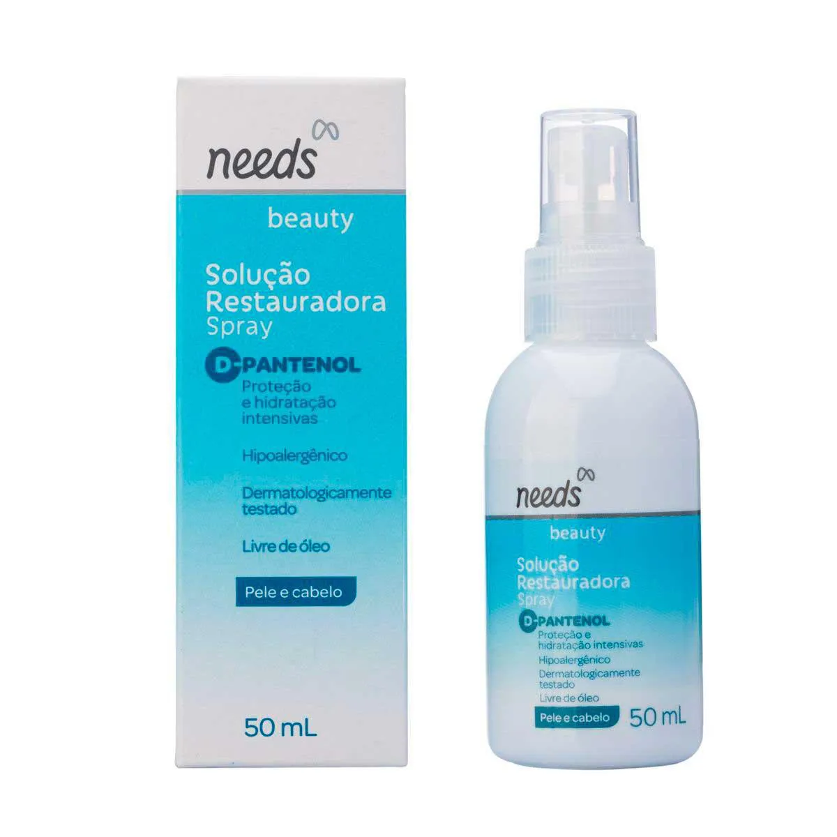 Spray Restaurador Needs Beauty D-Pantenol Pele e Cabelo 50ml — Needs | Farmácia Resyla