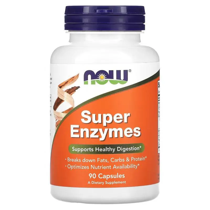 Super Enzymes Enzimas Digestivas Superenzimas 90 Cápsulas Now Foods — Now Foods | Farmácia Resyla