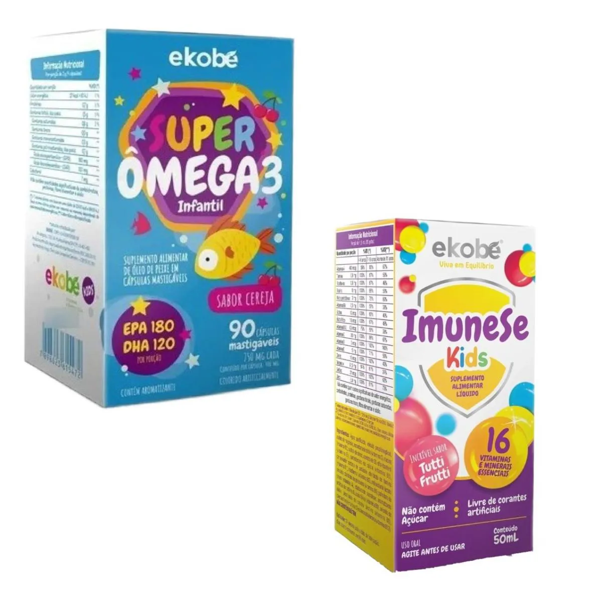 Super Ômega 3 + Imunese Kids 16 Vitaminas - Ekobé Kids — Ekobé | Farmácia Resyla