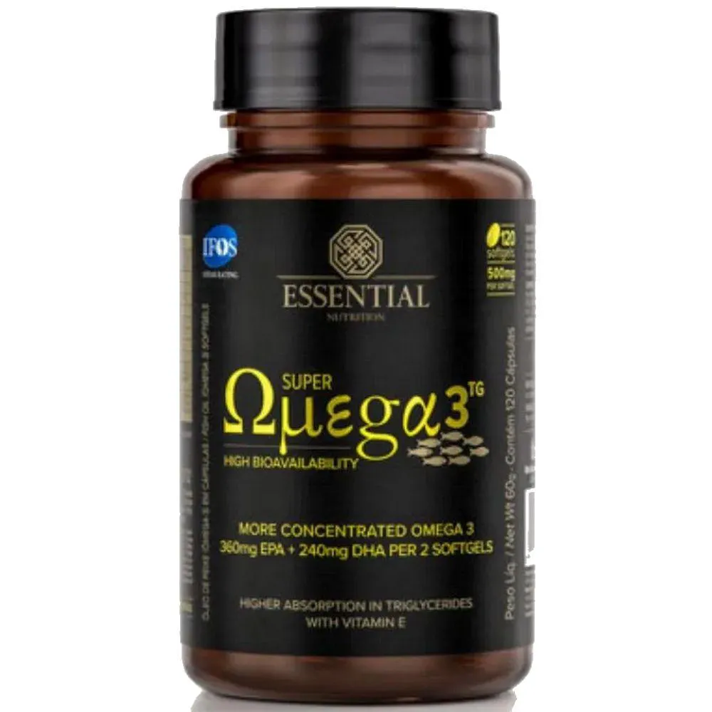 Super Omega 3 Tg 500mg - 120 Capsulas - Essential Nutrition — Essential Nutrition | Farmácia Resyla