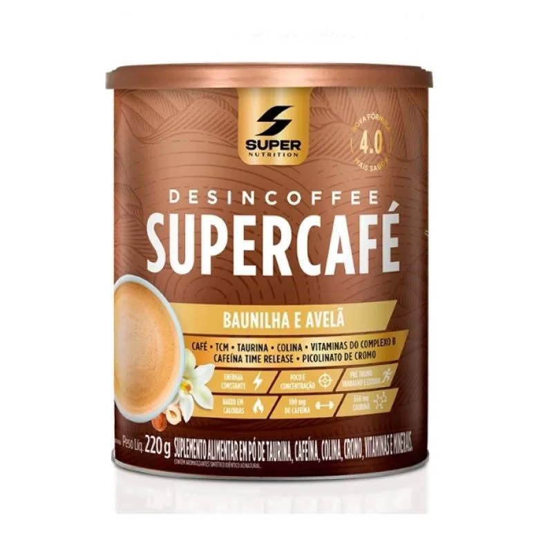 Supercafé Desincoffee (220g) - Sabor: Baunilha e Avelã — Off | Farmácia Resyla