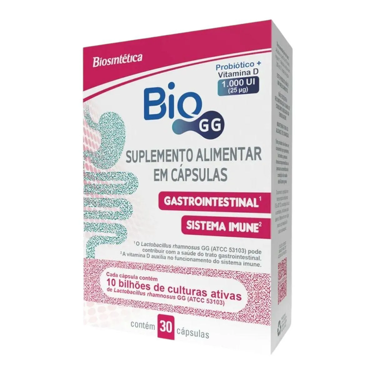 Suplemento Alimentar Bio Gg Lactobacillus Rhamnosus 30 Capsúlas — | Farmácia Resyla