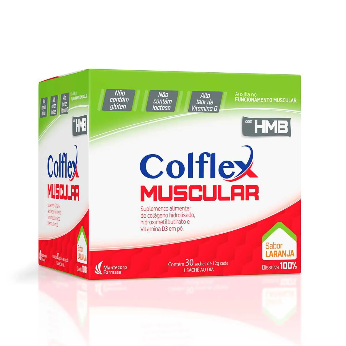 Suplemento Alimentar Colflex Muscular Sabor Laranja 30 Sachês de 12g cada — Aché | Farmácia Resyla