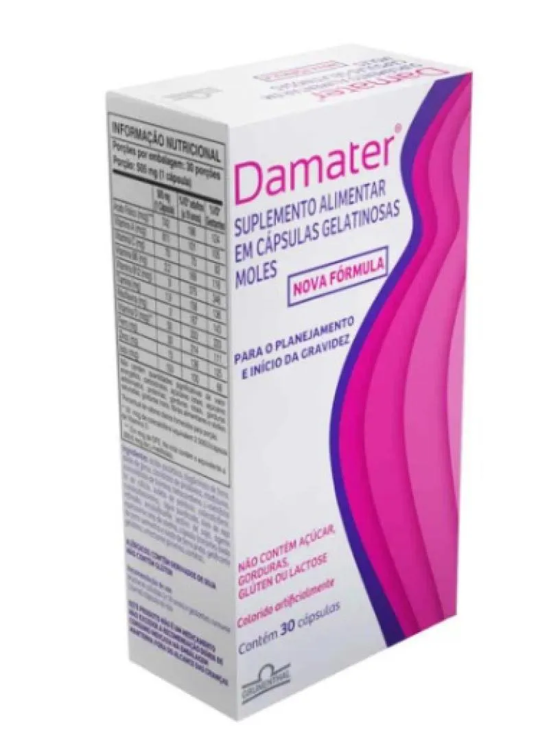 Suplemento Alimentar Damater 30Cps — | Farmácia Resyla
