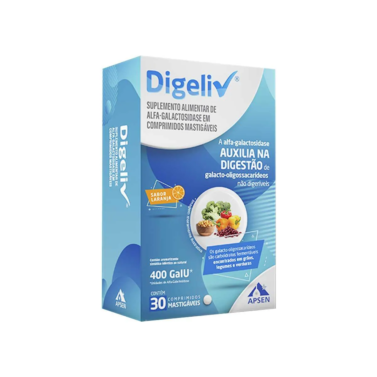 Suplemento Alimentar Digeliv 30 comprimidos mastigáveis — | Farmácia Resyla