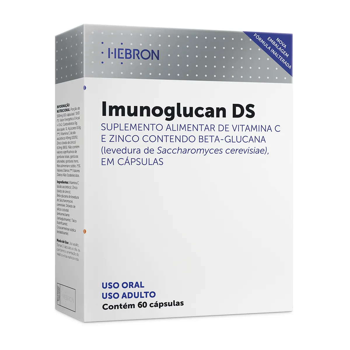 Suplemento Alimentar Imunoglucan DS 60 cápsulas — Imunoglucan | Farmácia Resyla