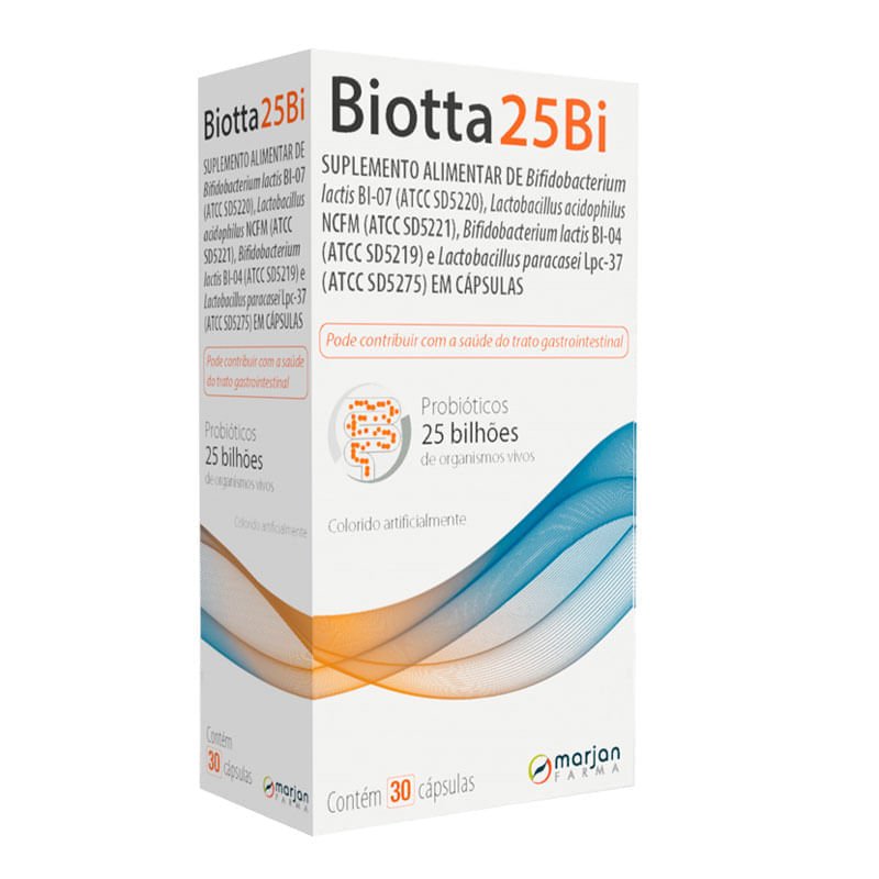Suplemento alimentar Marjan Biotta 25Bi 30 cápsulas — Marjan | Farmácia Resyla