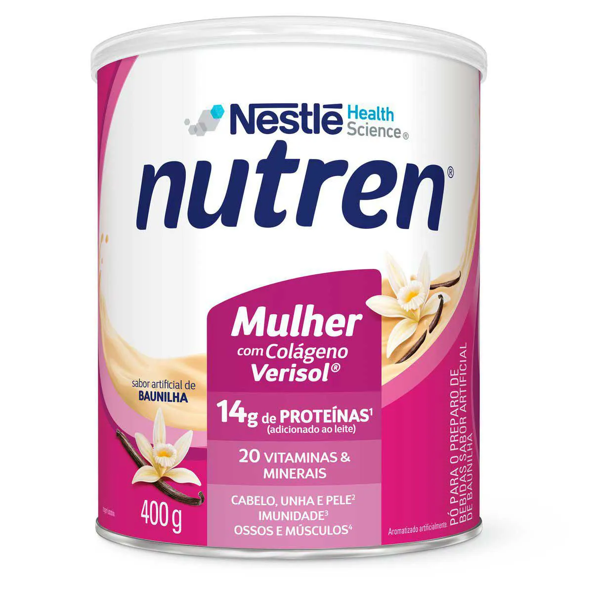 Suplemento Alimentar Nestlé Nutren Mulher Baunilha 400g — Nestle | Farmácia Resyla