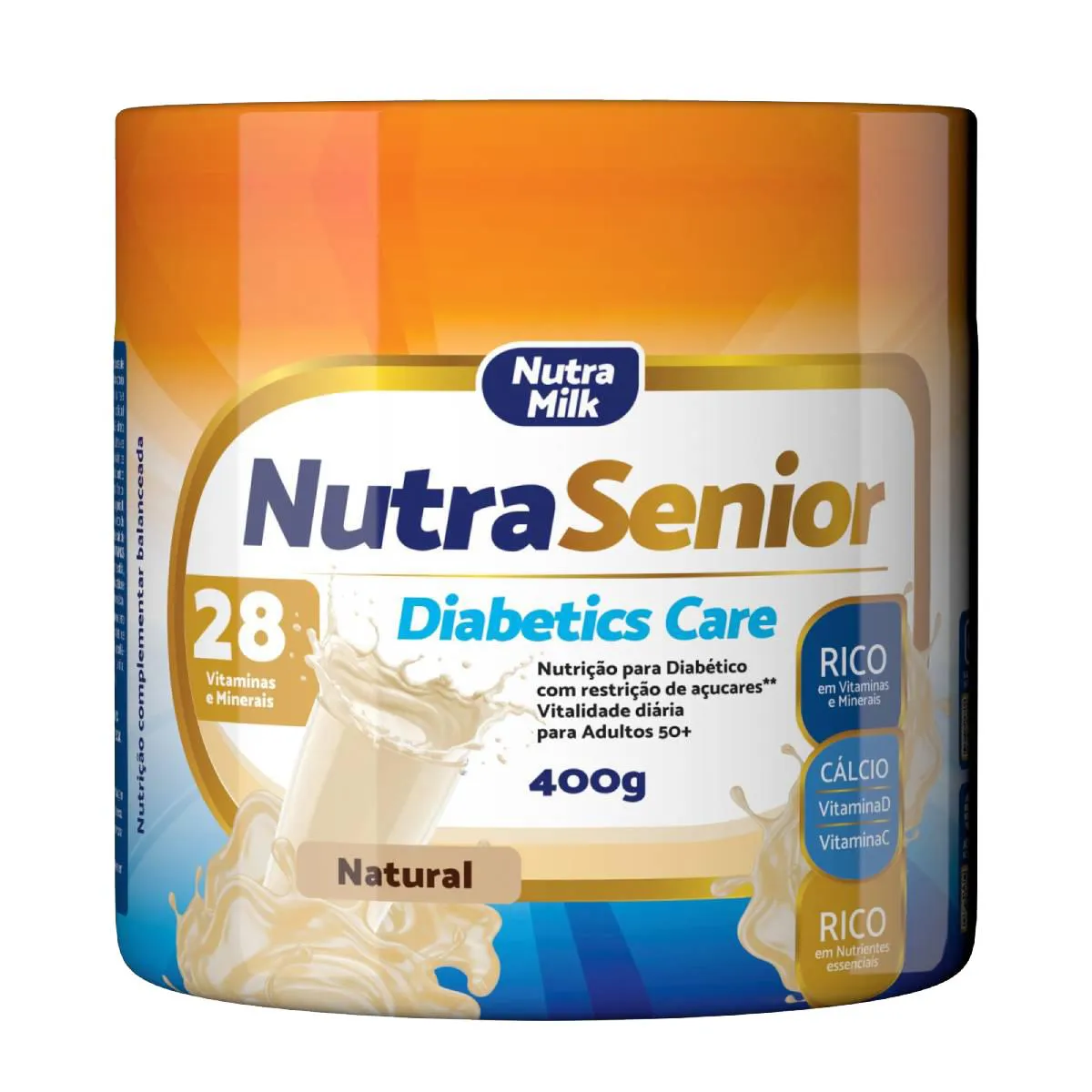 Suplemento Alimentar Nutra Senior Diabetics Care 50+ Sem Sabor 400g — | Farmácia Resyla