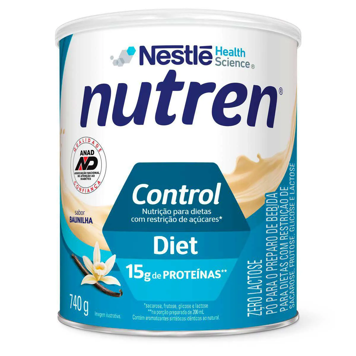 Suplemento Alimentar Nutren Control Baunilha Pó 740g — Nutren | Farmácia Resyla