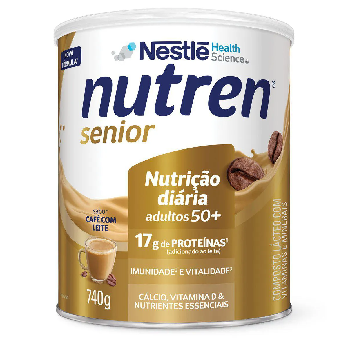 Suplemento Alimentar Nutren Sênior 50+ Café com Leite 740g — Nutren | Farmácia Resyla