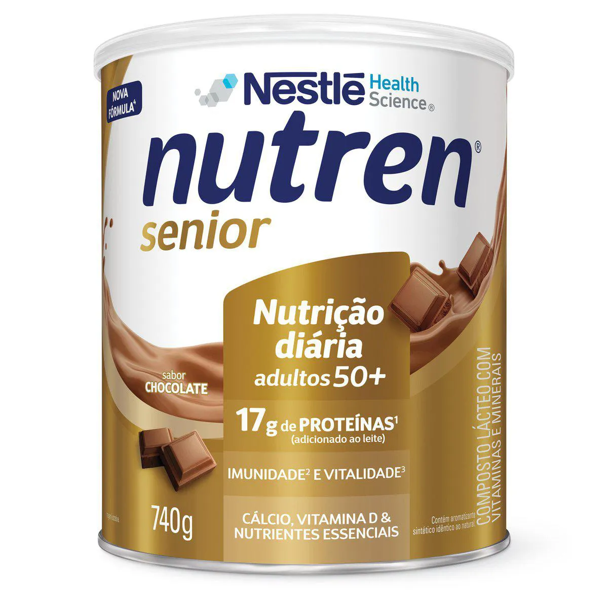 Suplemento Alimentar Nutren Sênior 50+ Chocolate 740g — Nutren | Farmácia Resyla