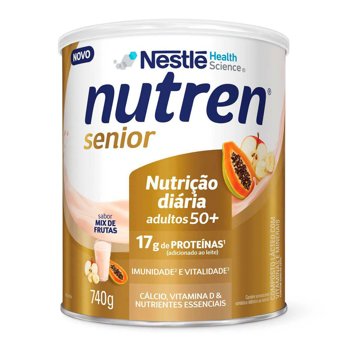 Suplemento Alimentar Nutren Sênior 50+ Mix de Frutas 740g — Nutren | Farmácia Resyla