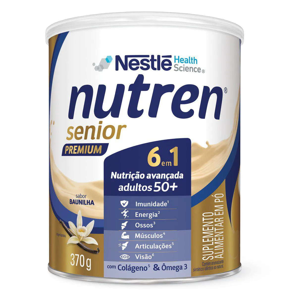 Suplemento Alimentar Nutren Senior Premium Sabor Baunilha 370g — Nutren | Farmácia Resyla