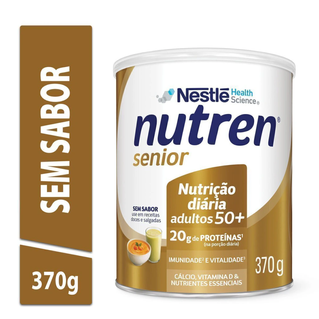 Suplemento Alimentar Nutren Senior Sem Sabor Lata 370 — Nutren | Farmácia Resyla