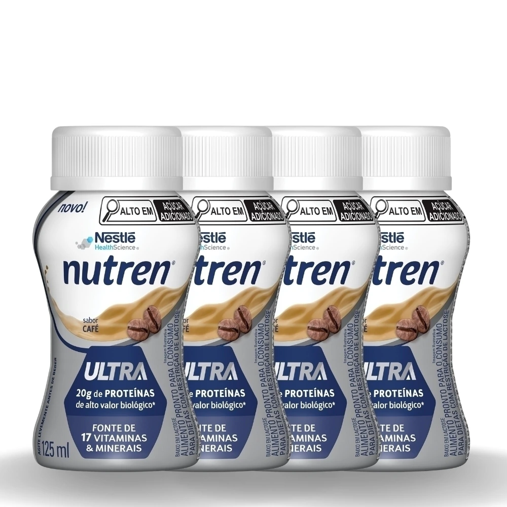 Suplemento Alimentar Nutren Ultra Cafe 125 Ml 4 Unidades — Nutren | Farmácia Resyla