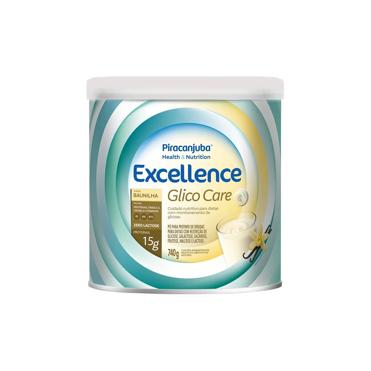 Suplemento Alimentar Piracanjuba Excellence Glico Care 740g — Piracanjuba | Farmácia Resyla