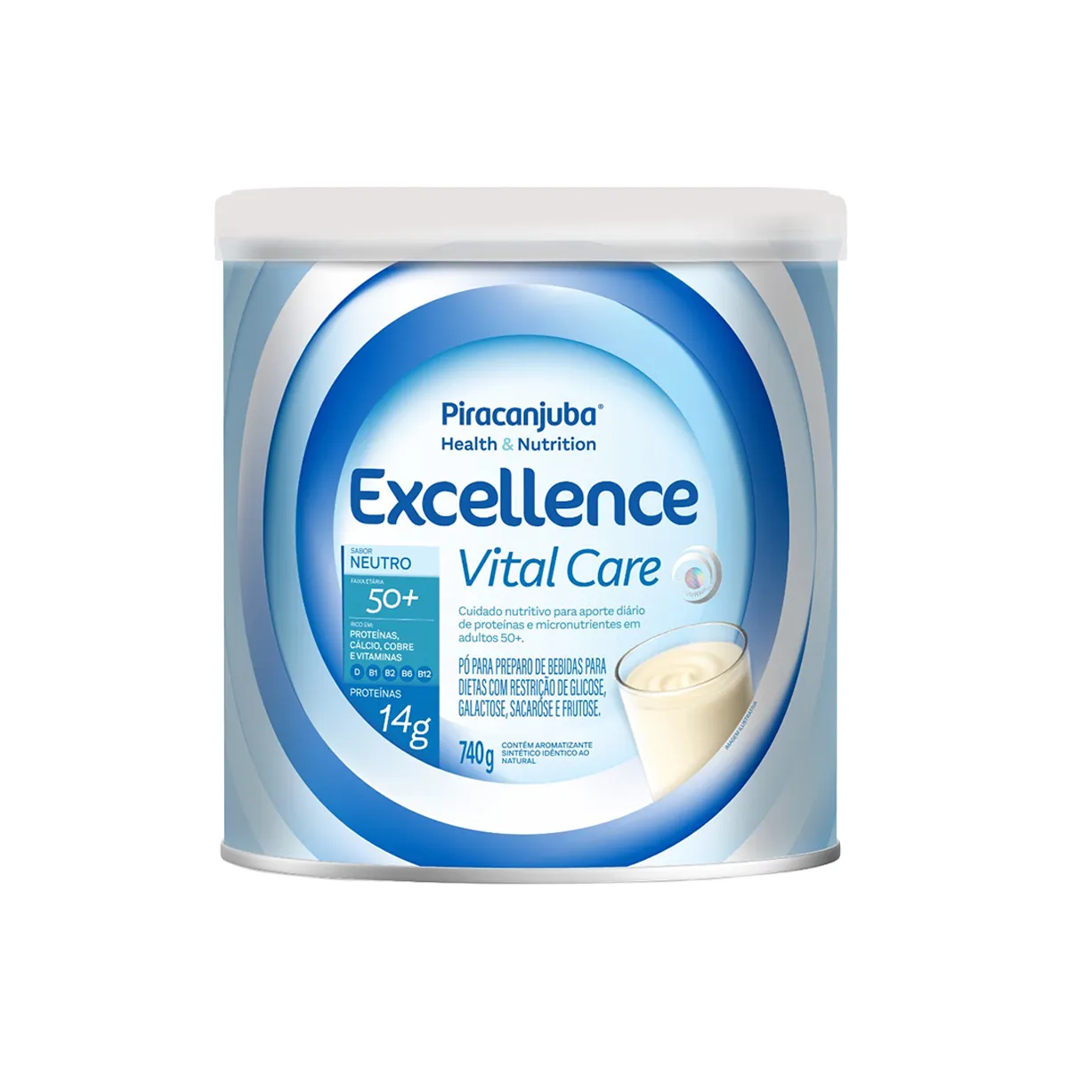 Suplemento Alimentar Piracanjuba Excellence Vital Care 740g — Piracanjuba | Farmácia Resyla