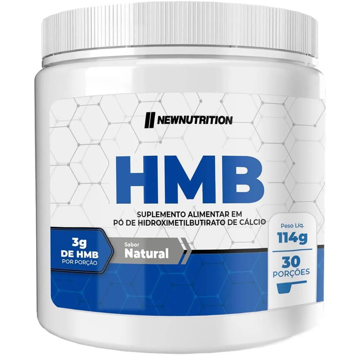 Suplemento HMB em Pó Newnutrition Natural 114g — Natura | Farmácia Resyla