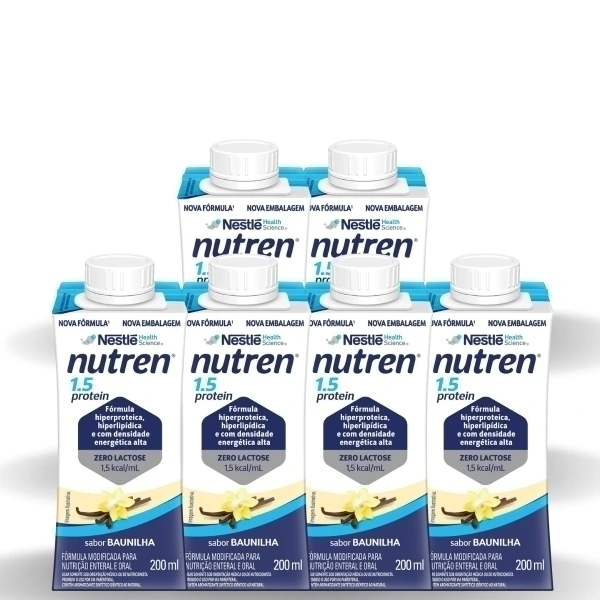 Suplemento Nutricional Nutren 1.5 Protein Baunilha 200Ml 6 Und — Nutren | Farmácia Resyla