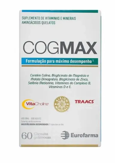 Suplemento Vitaminico Cogmax 60 Capsulas — | Farmácia Resyla