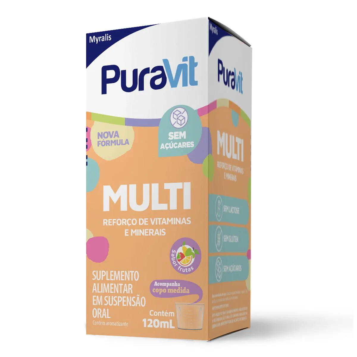 Suplemento Vitamínico-Mineral Puravit Multi Solução Oral 120ml — Puravit | Farmácia Resyla
