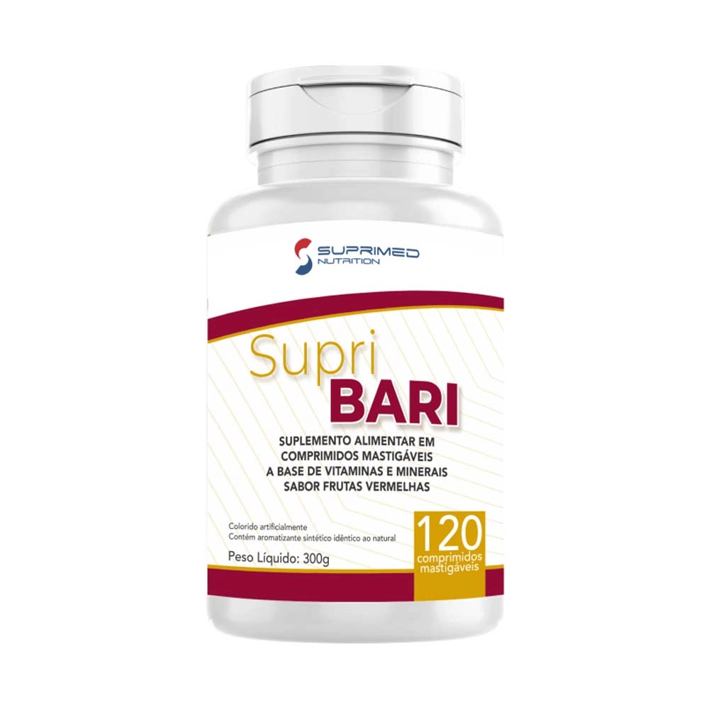 Supri Bari 300g 120 Comprimidos Mastigáveis — | Farmácia Resyla