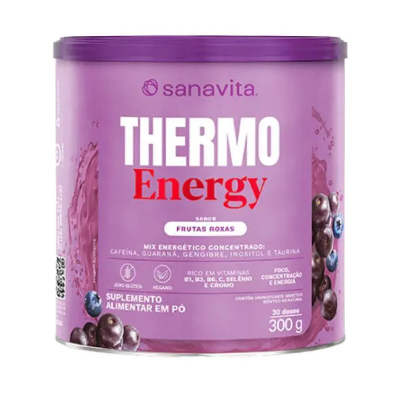 Thermo Energy 300g - Sanavita Frutas Roxas — Sanavita | Farmácia Resyla