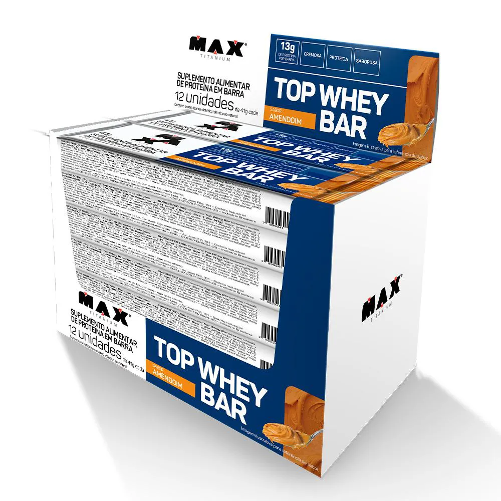 Top Whey Bar Display 12un de 41g - Amendoim — Amend | Farmácia Resyla