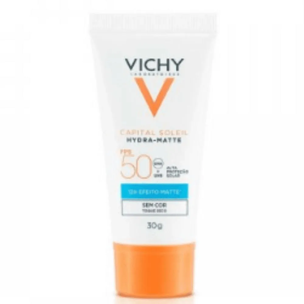 Vichy Capital Soleil Hydra-matte Protetor Solar Facial Fps 50 sem Cor 30g — Vichy | Farmácia Resyla