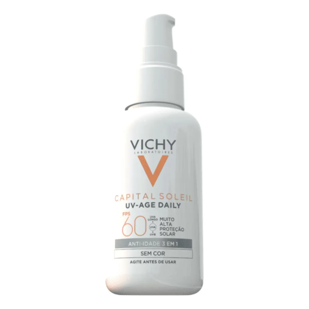 Vichy Capital Soleil Uv Age Daily Protetor Solar Facial Fps60 Sem Cor 40G — Vichy | Farmácia Resyla