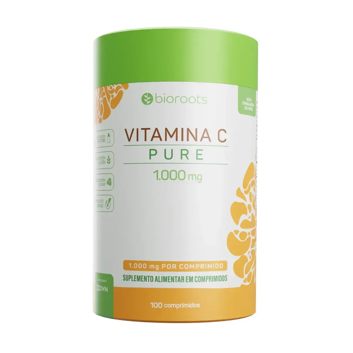 Vitamina C Bioroots 1000mg 100 cápsulas — | Farmácia Resyla