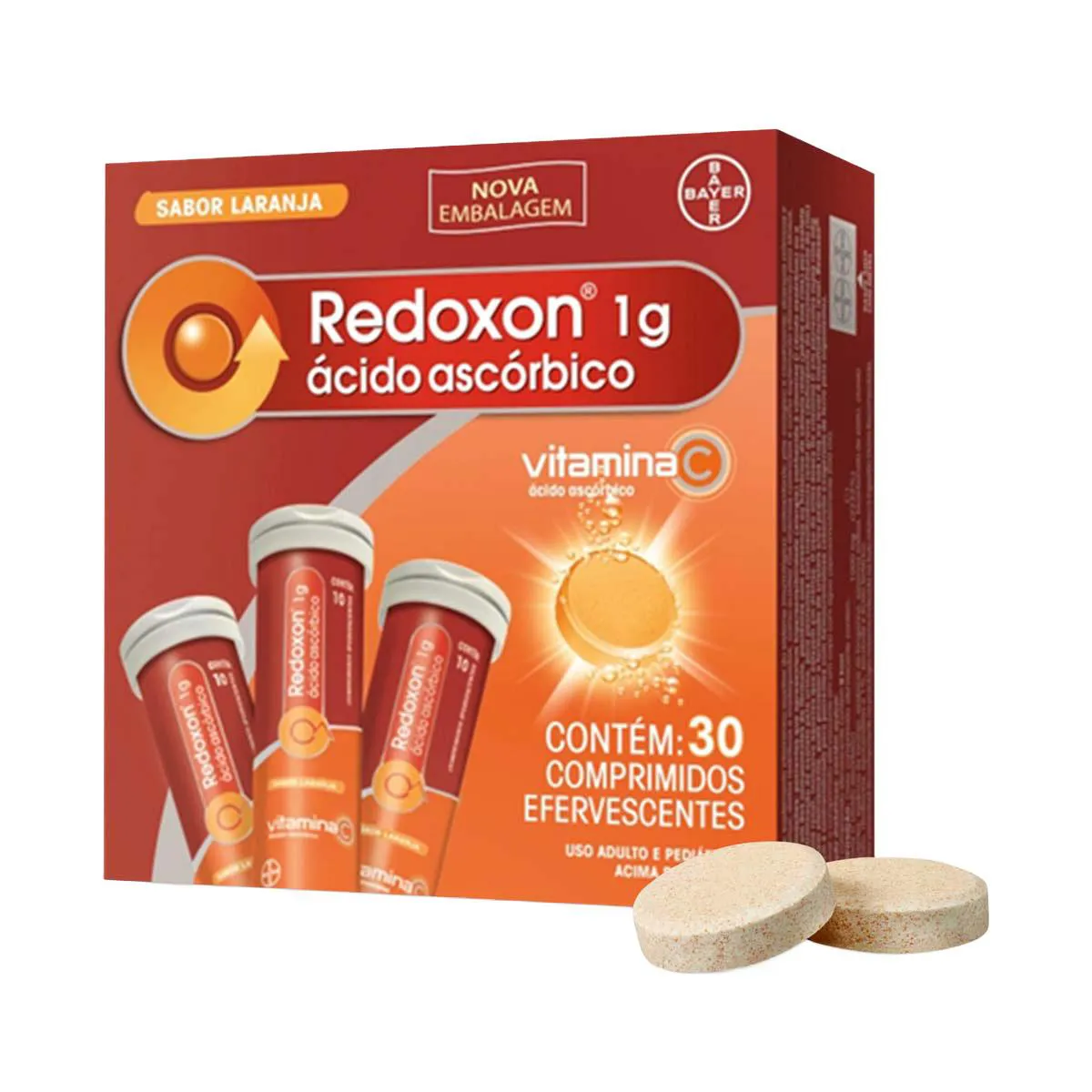 VItamina C Efervescente Redoxon 1g 30 comprimidos — Redoxon | Farmácia Resyla