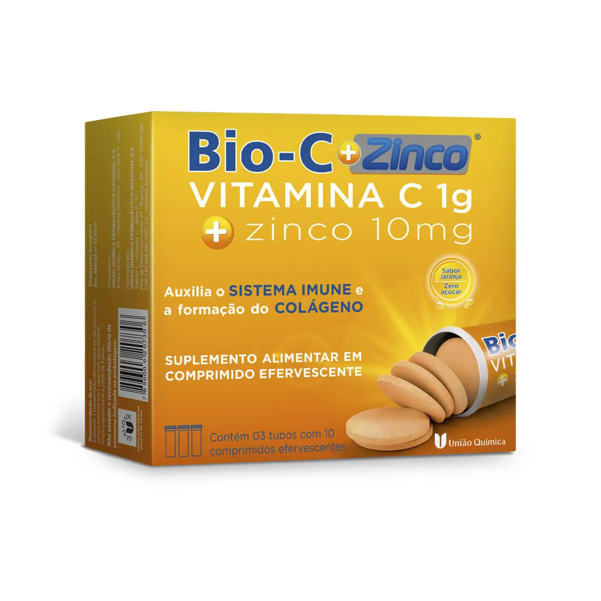 Vitamina C Efervescente + Zinco Bio-C 30 comprimidos — | Farmácia Resyla