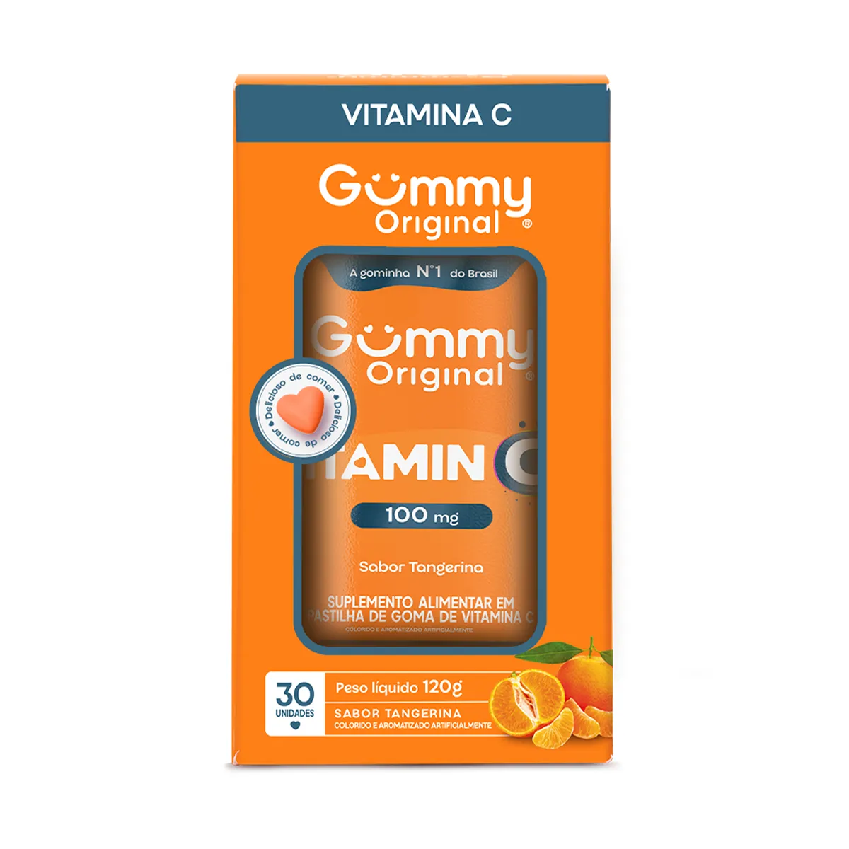 Vitamina C Gummy Vitamin C 100mg Tangerina 30 gomas — Gum | Farmácia Resyla
