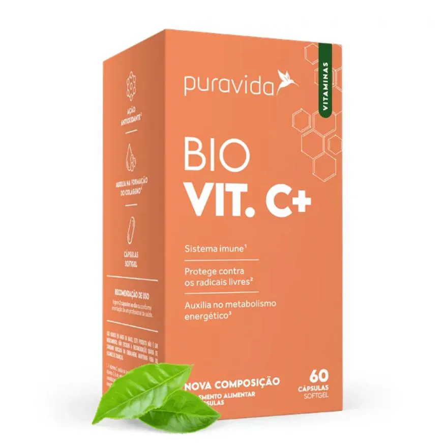 Vitamina C Lipossomal Pura Vida 60cap | Bio Vit. C+ — | Farmácia Resyla