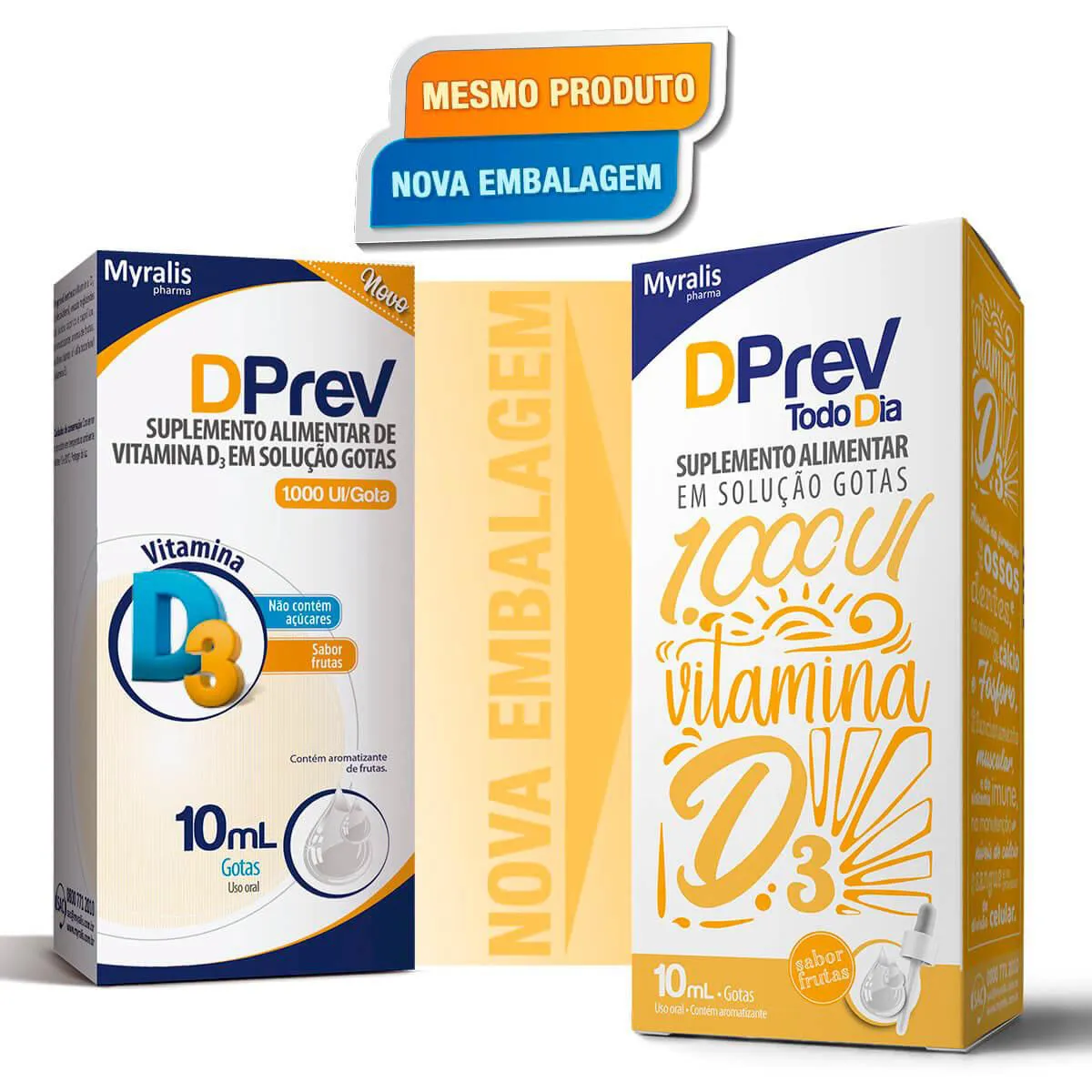 Vitamina D 1.000UI DPrev Todo Dia Frutas Gotas 10ml — Dprev | Farmácia Resyla