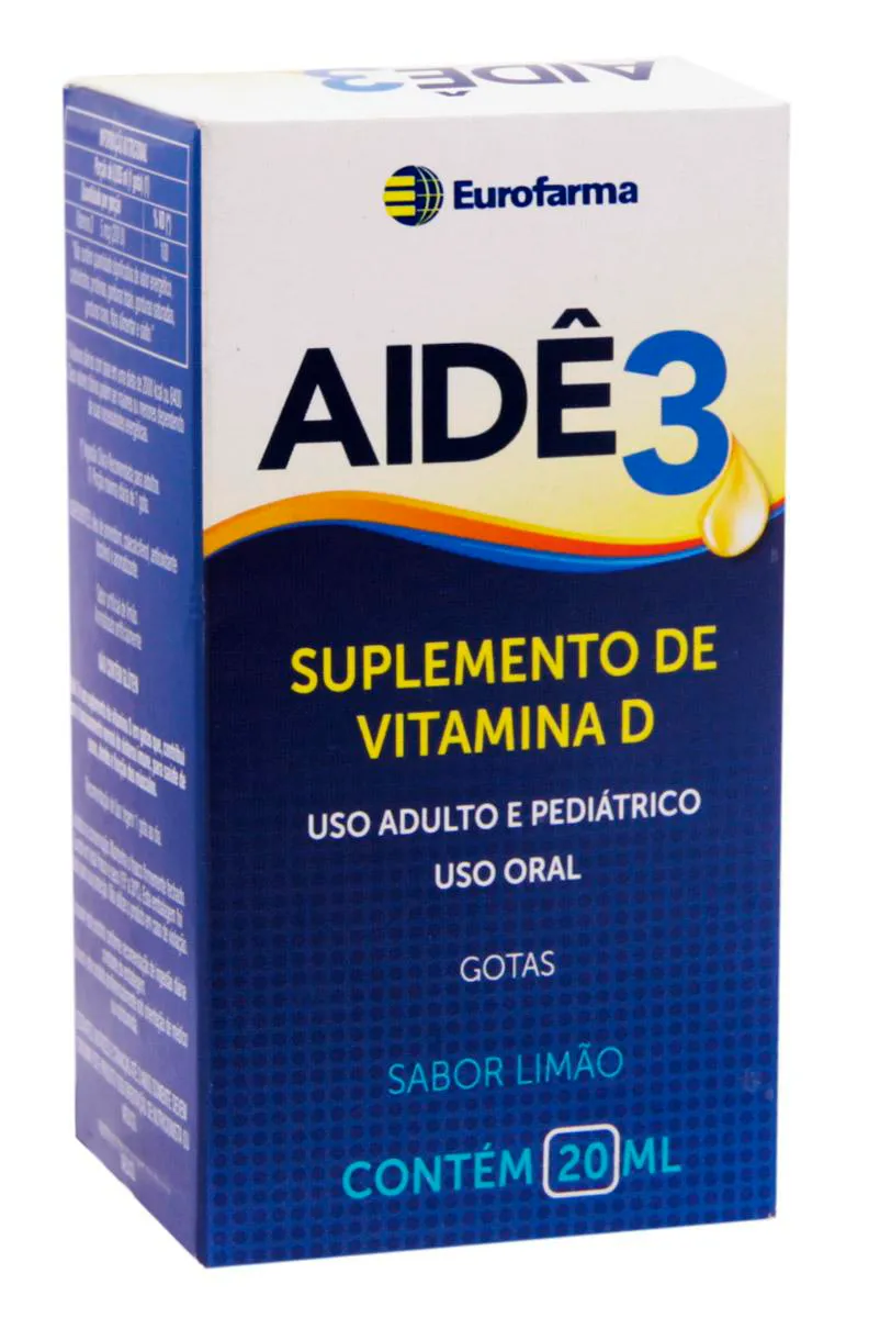Vitamina D Aidê3 Limão Gotas 20ml — | Farmácia Resyla